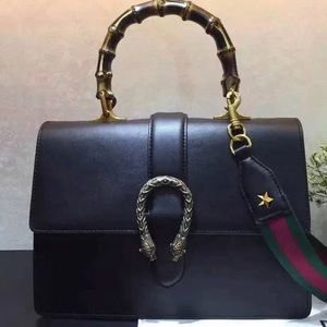Dionysus Gucci black bamboo bag